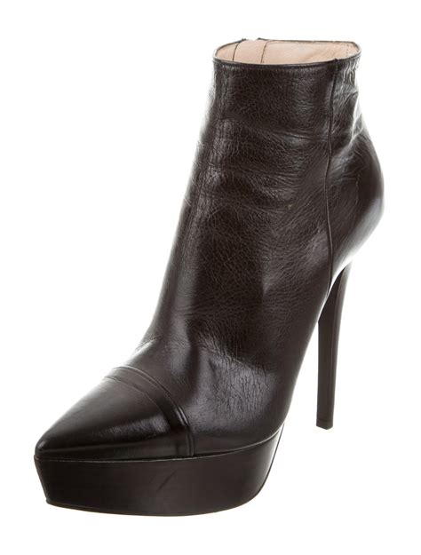 prada leather platform boots|Prada high heel boots.